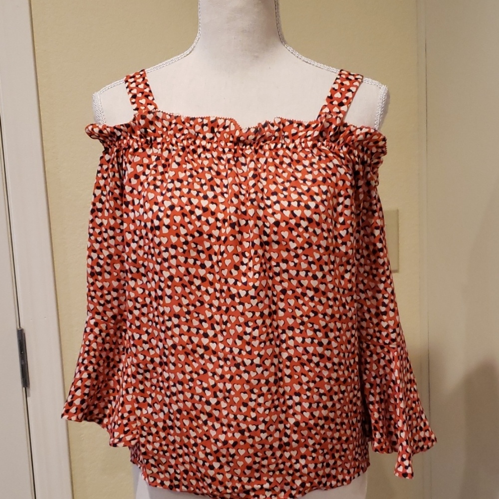 J Crew cold shoulder  top Sz 4P